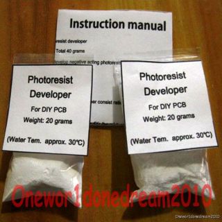 New Photoresist Film Developer for PCB DIY Photo Etched PE 40g