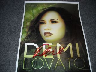 Demi Lovato Autographed Limited Edition Poster