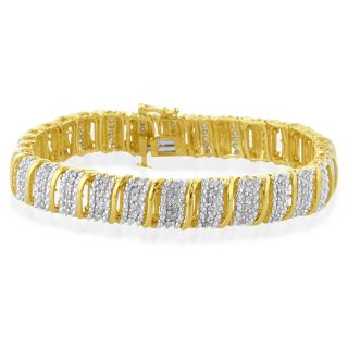carat genuine diamond s link 18k gold bracelet high end designer