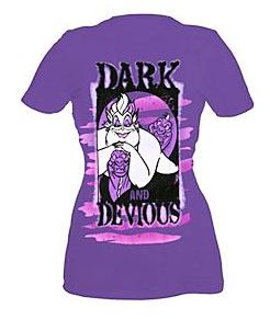 Disney Purple Dark Devious Ursula Mermaid Tee Shirt