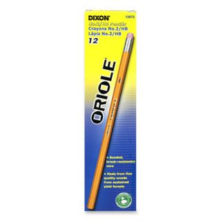 Dixon Ticonderoga Oriole Pencils No 2 Lead Grade Nontoxic 48 Ct Yellow