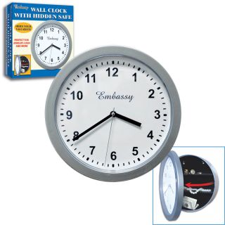 Wall Clock   Hidden Diversion Safe   Hide Valuables   10 Inch Diameter