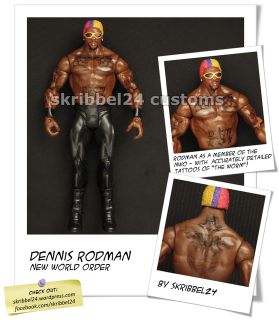 WWE Custom Dennis Rodman NWO WCW Hulk Hogan NBA Chicago Bulls Mattel