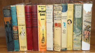  12 Antique books juvenile SERIES BOOKS girls boys some w/DJ 1900 1940