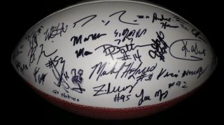 2011 Virginia Tech Hokies team signed Sugar Bowl football  PROOF 30