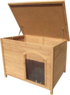 Wooden Dog Kennel Pet House Outdoor Waterproof Shelter