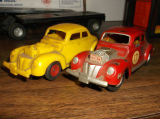 GILBERT 40 FORD COUPE HOT ROD BODYS,CHASSIS, TIRES SLOT CAR