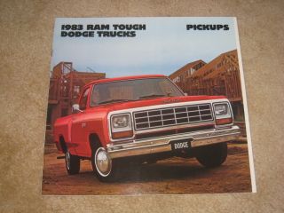 1983 Dodge RAM Pickup Truck Power W150 W250 D150 D250 Sales Brochure