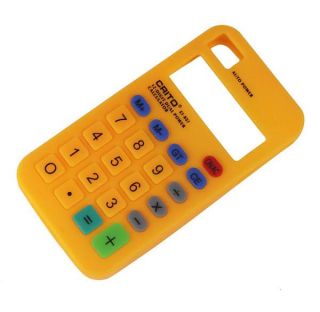 1pcs Calculator 3D Design Style Silicone Cover Case for iPhone 4 4G