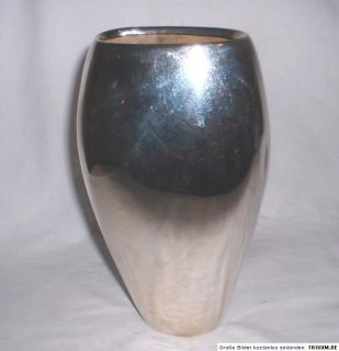 22,5 cm Hohe Versilberte Vase von H.R.W.Fink Silver Blumenvase