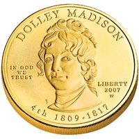2007 W $10 Dolley Madison First Spouse Gold Uncirculated Coin