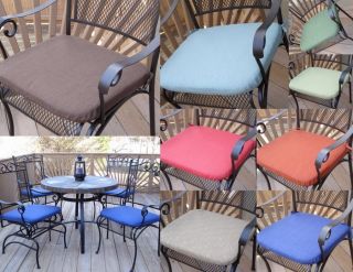 Set of 4 Outdoor Patio Dining Chair Seat Cushion Pad