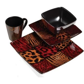 Tabletops Gallery Serengeti 16pc Dinnerware Set