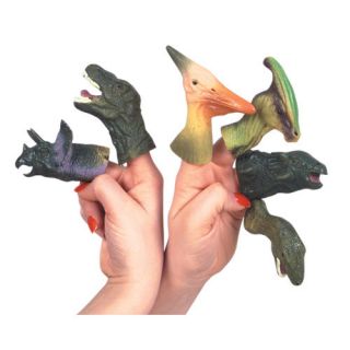 Wholesale 12 Dinosaur Finger Puppets Toy Animals