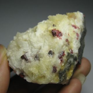 Red Cinnabar Crystal on Dolomite Specimen CBGZ2IF0529