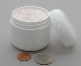 24 Plastic Cosmetic Double Wall Jar Containers 2oz 60ml