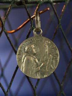RARE French Religious Medal Signed Penin St Dominic