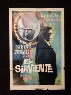 The Servent Dirk Bogarde Sarah Miles Argentine 1sh Movie Poster 1964