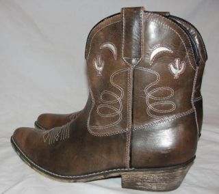 Dingo Size 9 Genuine Leather Western Womens Boots Adobe Rose Tan Di