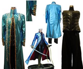 Devil May Cry 3 DMC3 Vergil Cosplay Costume Sword Express EMS