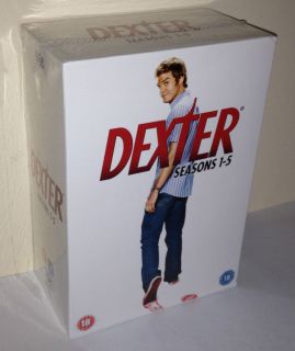 Dexter Series 1 5 DVD Box Set Brand New and SEALED 1 2 3 4 5 21 Discs