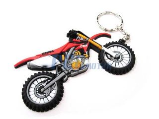 Rubber Keychain Motocross Dirt Bike Honda CRF XR KC01