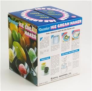 Donvier Ice Cream Yogurt Maker Never Used No Electricity Ice or Salt