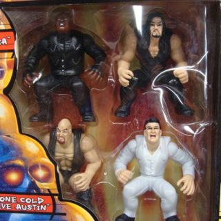 Ring of Doom RARE Set Stone Cold Steve Austin Undertaker Vince McMahon