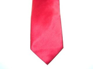 donald j trump red plain thick silk necktie tie ko25