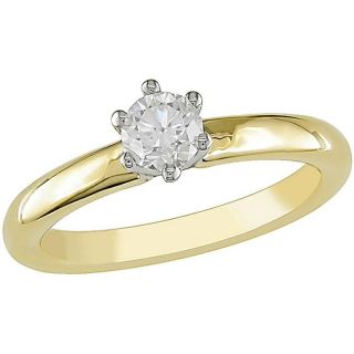 Solitaire Anniversary Ring Band 0 40ctw Prong Set Diamond Jewelry 14k