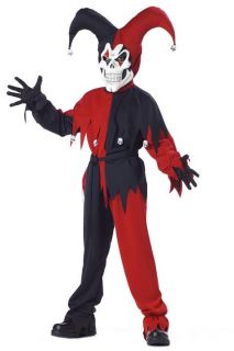 Evil Jester Wicked Clown Scary Boy Kids Child Halloween California