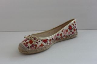 Coach Dorris Spring Floral Womens Ladies Printed Canvas Shoe Flat