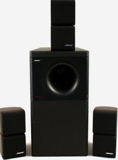 BOSE Acoustimass 5 Series II Woofer & 3 Double Cube Red Line Speakers