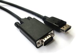 DisplayPort DP Male to VGA M 6ft Cable w ATI Eyefinity