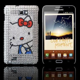 Bling Diamond Kitty Back Hard Case Cover for Samsung Galaxy Note I9220