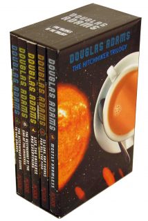 The HItchikers Guide To The Galaxy 5 Books Set Douglas Adams