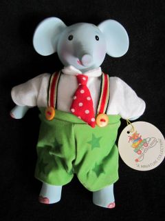 MARY ENGELBREIT CUTIES Elephant Porcelain w/ Stuffed Body Mini