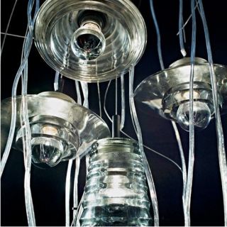 lamp   Tom Dixon Pressed Glass Tube, Bowl, Len, Pendant Lamp Ceiling