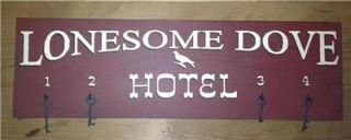 Lonesome Dove Hotel Sign with Old West Style Skeleton Keys Free