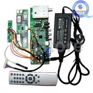 LCD Controller Board TV PC DVD DIY Kit Top TECH2025L 4 in 1 LVDS Power