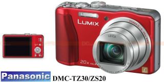 Panasonic LUMIX DMC TZ30/ZS20 (Red) +class 10 32GB + Camera Case