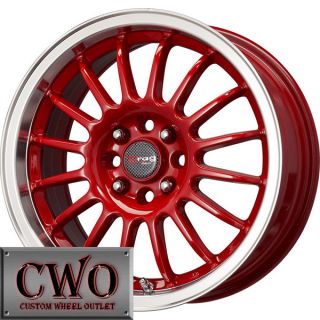 16 Red Drag Dr 41 Wheels Rims 4x100 4x114 3 4 Lug Civic Integra Versa