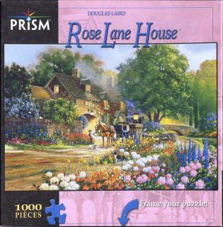 ROSE LAWN HOUSE 1000 pc Used Jigsaw Puzzle Douglas Laird Applejack