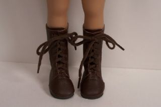  DK Brown Laceup Boots Doll Shoes for Dianna Effner 13 Vinyl♥