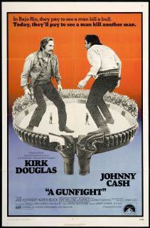 Gunfight 1971 Original Movie Poster Kirk Douglas