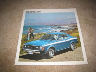 1976 Dodge Colt GT Carousel Sales Brochure Dealer Catalog Literature