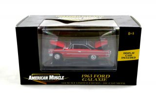  Muscle 1963 Ford Galaxie Red Limited Edition 1 64 Diecast Car