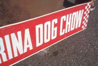 Purina Dog Chow Advertising Farm Feed and Seed Sign Pet Food