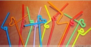 100 Extra Long Flexible Drinking Straws Multi Colors 10x1 4 Free