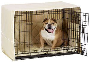 Dog Side Entry Crate Cover Reversable Bed Supportive Side Bumper